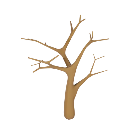 Trockener Baum  3D Icon