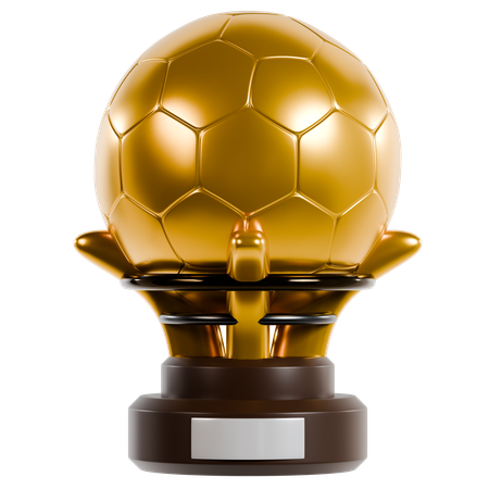 Trofeo del balón de oro  3D Illustration