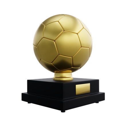 Trofeo del balón de oro  3D Icon
