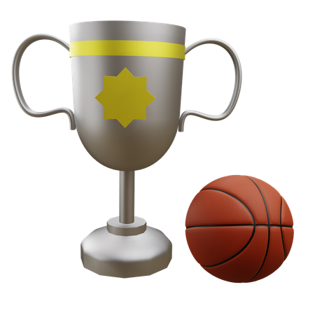 Trofeo di basket  3D Icon