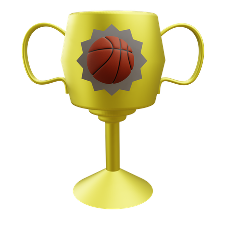 Trofeo di basket  3D Icon