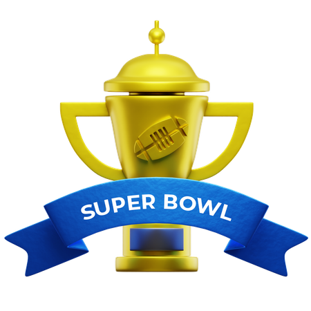 Trofeo de campeón del super bowl  3D Icon