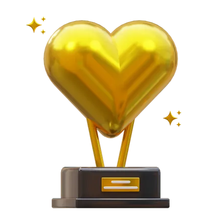 Trofeo de amor  3D Icon