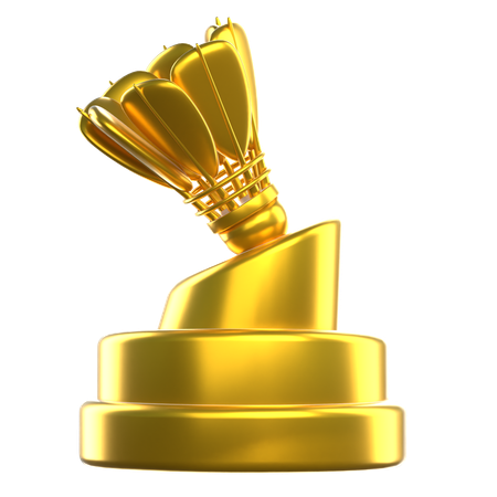 Trofeo de bádminton  3D Icon