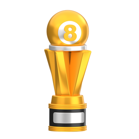 Trofeo de billar  3D Icon