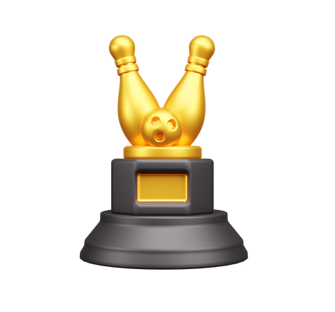 Trofeo de bolos  3D Icon