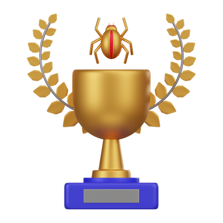 Trofeo de ciberseguridad  3D Icon