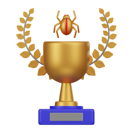 Trofeo de ciberseguridad  3D Icon