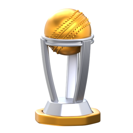 Trofeo de cricket  3D Icon