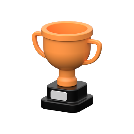 Trofeo de éxito  3D Icon