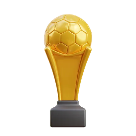 Trofeo de futbol  3D Icon