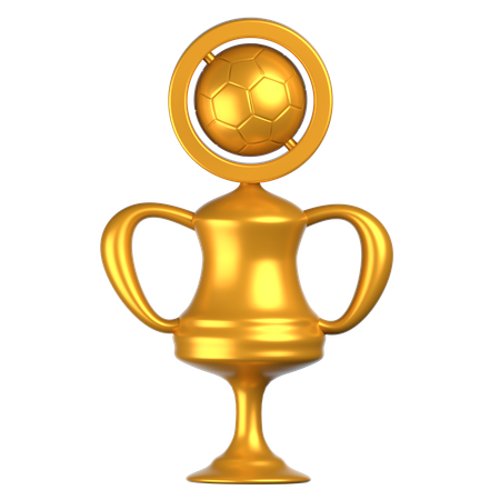 Trofeo de futbol  3D Icon