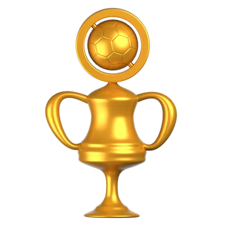 Trofeo de futbol  3D Icon