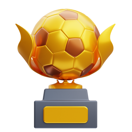 Trofeo de futbol  3D Icon