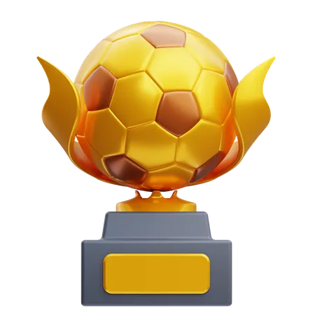 Trofeo de futbol  3D Icon