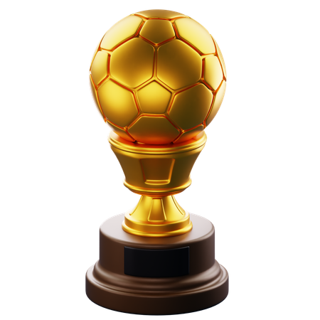 Trofeo de futbol  3D Icon