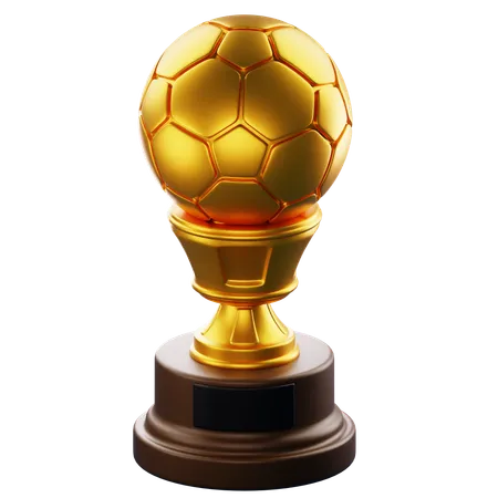 Trofeo de futbol  3D Icon