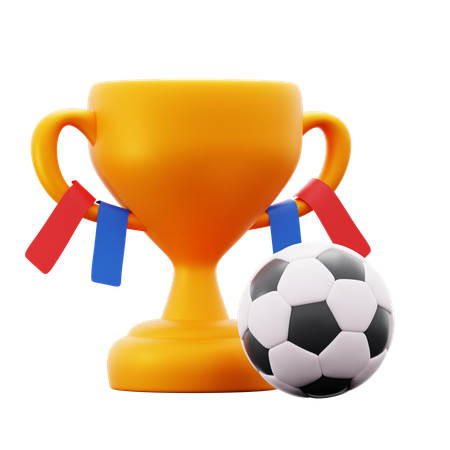 Trofeo de futbol  3D Icon