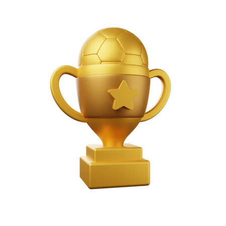 Trofeo de futbol  3D Illustration