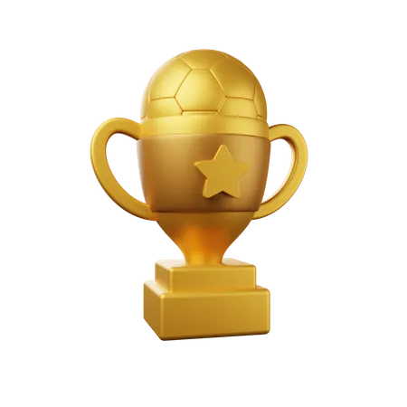 Trofeo de futbol  3D Illustration