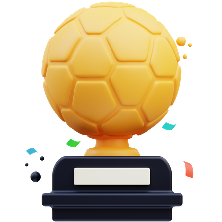 Trofeo de futbol  3D Icon