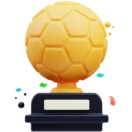 Trofeo de futbol  3D Icon