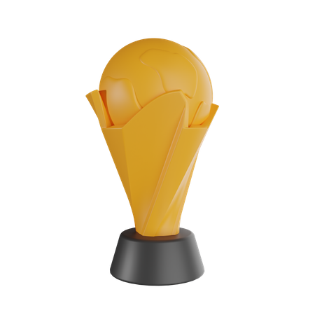 Trofeo de futbol  3D Icon