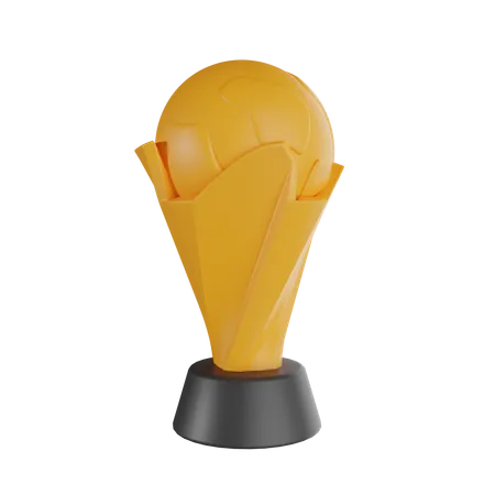 Trofeo de futbol  3D Icon