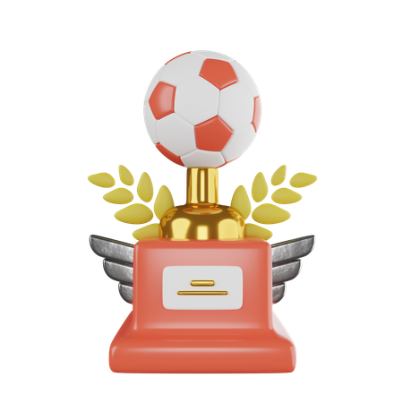 Trofeo de futbol  3D Icon