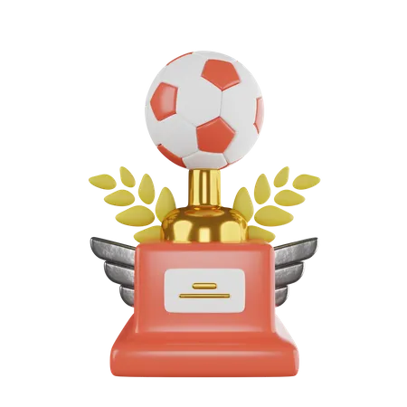 Trofeo de futbol  3D Icon