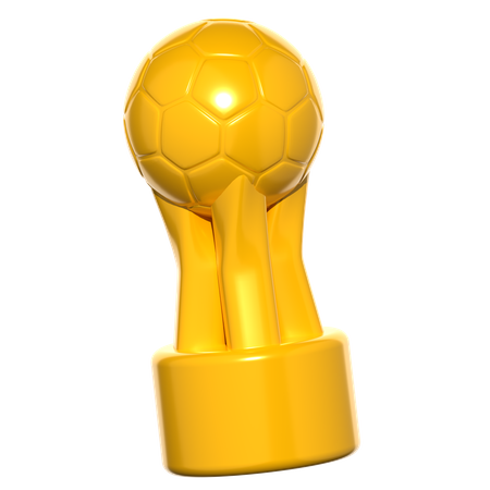 Trofeo de futbol  3D Icon