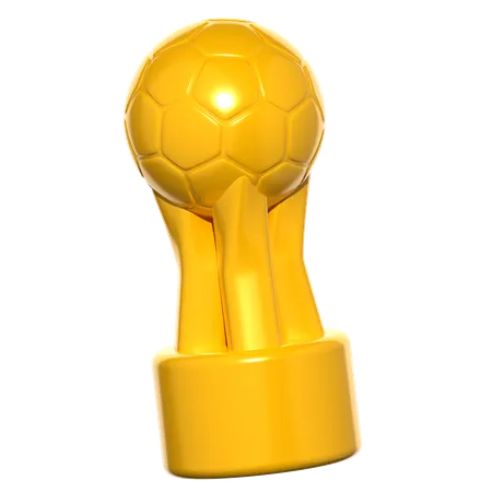 Trofeo de futbol  3D Icon