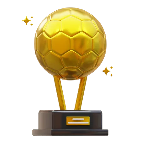Trofeo de futbol  3D Icon