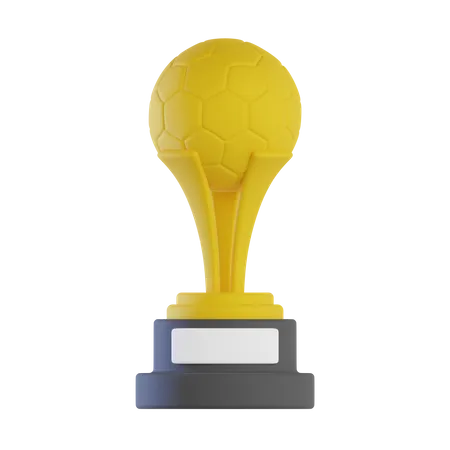 Trofeo de futbol  3D Icon