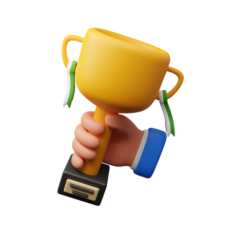 Trofeo de mano  3D Icon