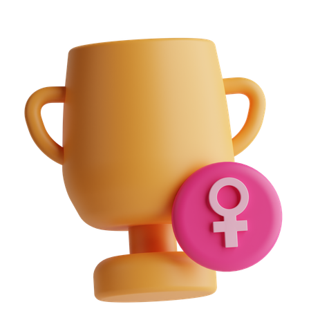 Trofeo de mujeres  3D Icon