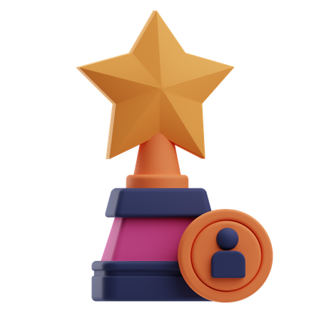 Trofeo de negocios  3D Icon