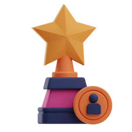 Trofeo de negocios  3D Icon