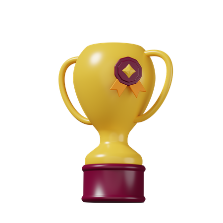 Trofeo de oro  3D Icon