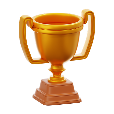 Trofeo de oro  3D Icon