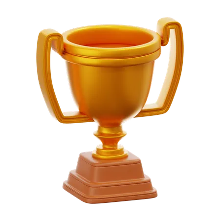 Trofeo de oro  3D Icon