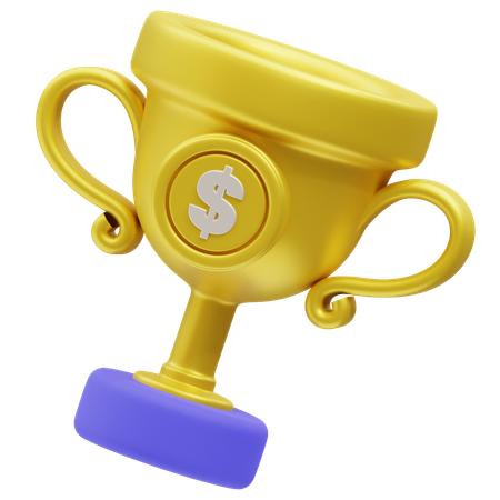 Trofeo de oro  3D Icon