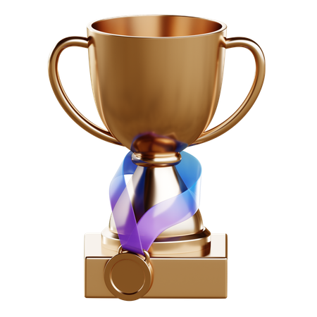 Trofeo de oro  3D Icon