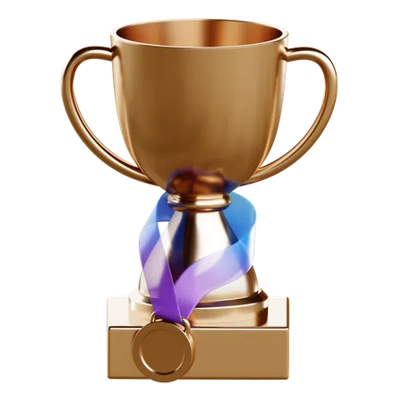 Trofeo de oro  3D Icon