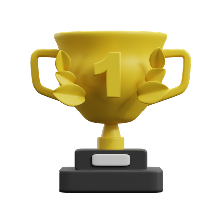 Trofeo de oro  3D Icon