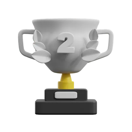 Trofeo de plata  3D Icon