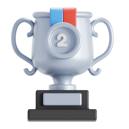 Trofeo de plata  3D Icon