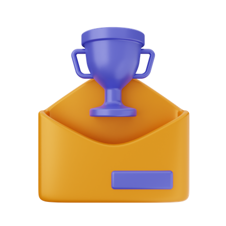 Trofeo de recompensa por correo  3D Icon