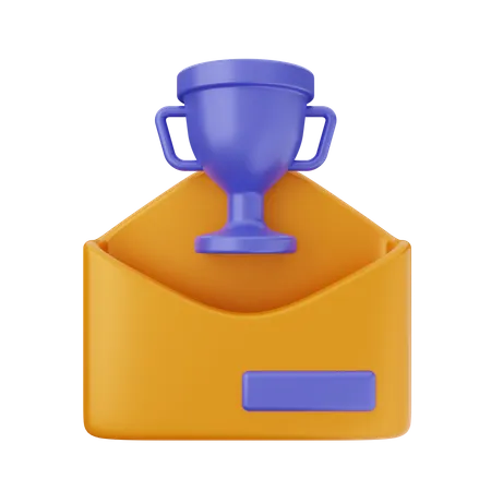 Trofeo de recompensa por correo  3D Icon