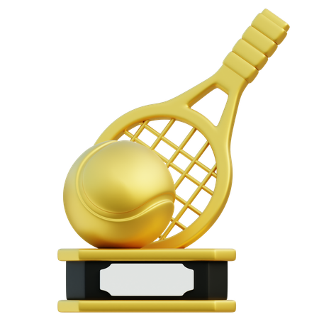 Trofeo de tenis  3D Icon